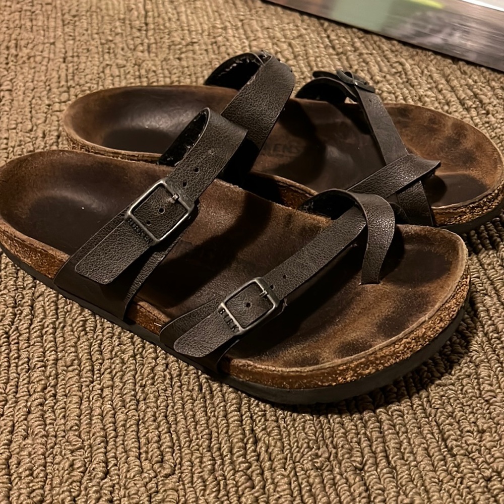 Birkenstocks with toe strap